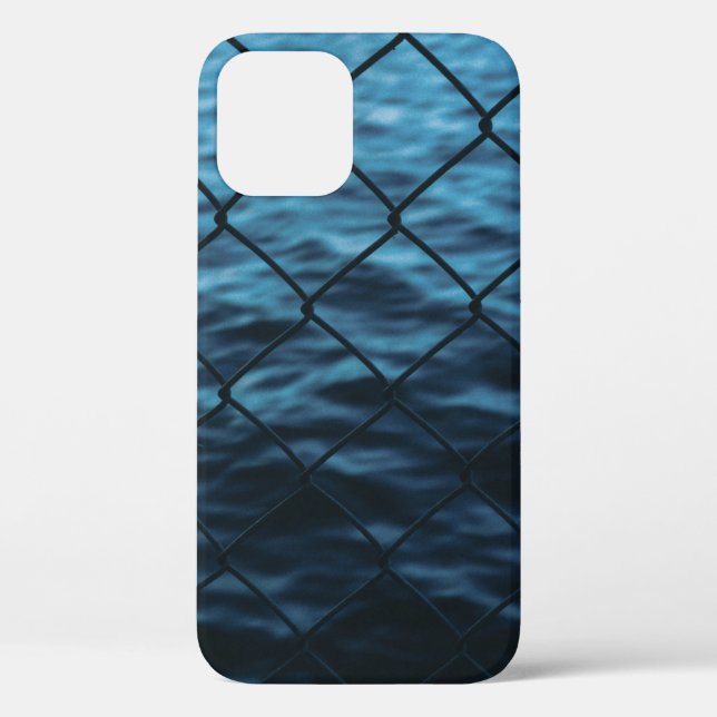 Body of water in front of chain link fence Case-Mate iPhone case (Back)