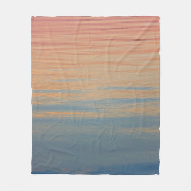 Body of water under golden hour fleece blanket (Front)