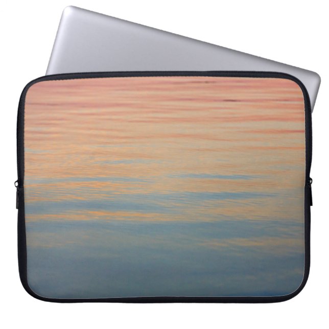 Body of water under golden hour laptop sleeve (Front)