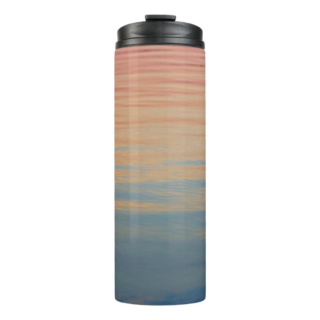 Body of water under golden hour thermal tumbler (Front)