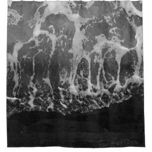 BODY OF WATER WITH BUBBLES SHOWER CURTAIN