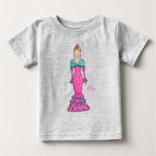 Body Para Bebé Pink Flamina Camiseta Baby T-Shirt