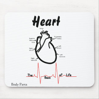 Body Parts -- Human Heart Mouse Pad