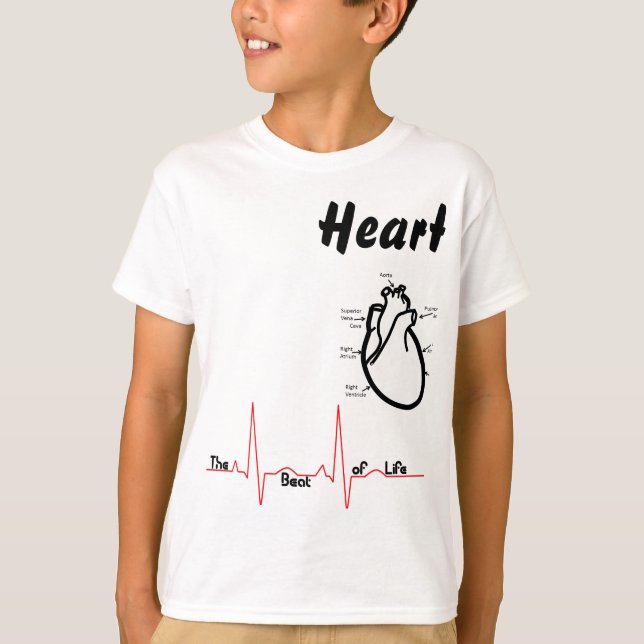 Body Parts -- Human Heart T-Shirt (Front)