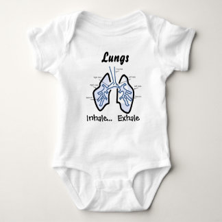 Body Parts -- Human Lungs Baby Bodysuit