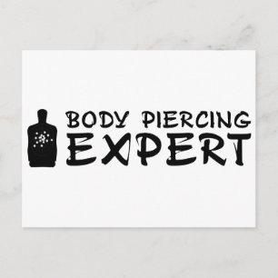 Body Piercing Expert Postcard