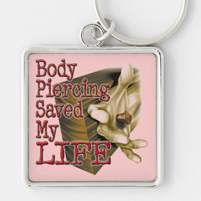 Body Piercing Keychain (Front)