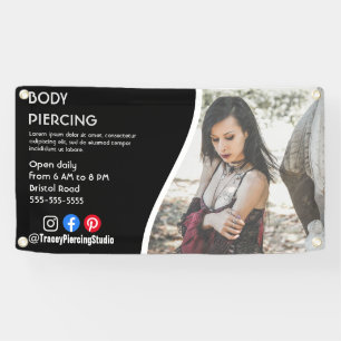 Body PIERCING STUDIO poster flyer Sign