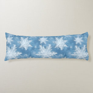 Body Pillow a snow crystal pattern