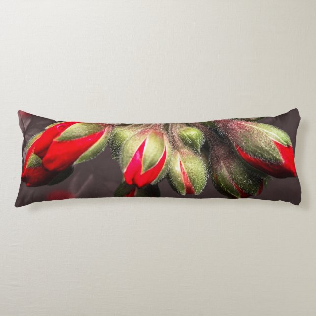 Body Pillow Bloom Red And Dark (Front)
