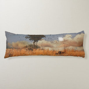 Body Pillow Lonely Tree And Birds