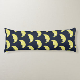 Body Pillow with Smiling Moon Pattern