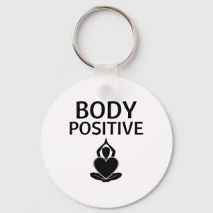 Body Positive Peaceful Yoga Pose Self Love And Acc Key Ring