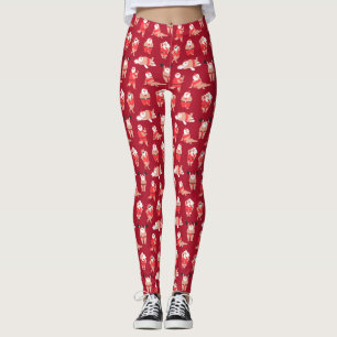 Body Positive Santa Holiday Wrapping Paper Leggings