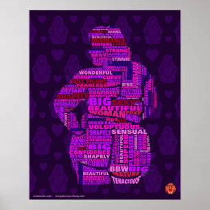 Body Positive Wordle poster art 2