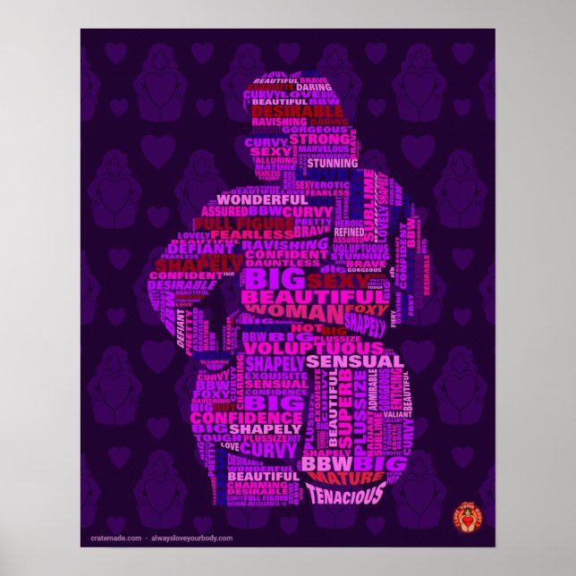 Body Positive Wordle poster art 2 (Front)