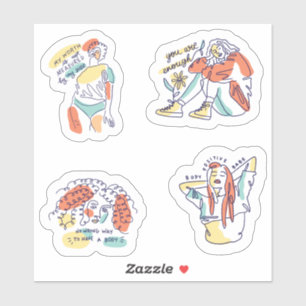 Body Positivity Sticker Pack