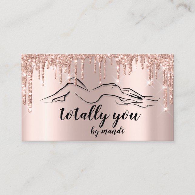 Body Sclupting Beauty Logo Totally You Business Card (Front)