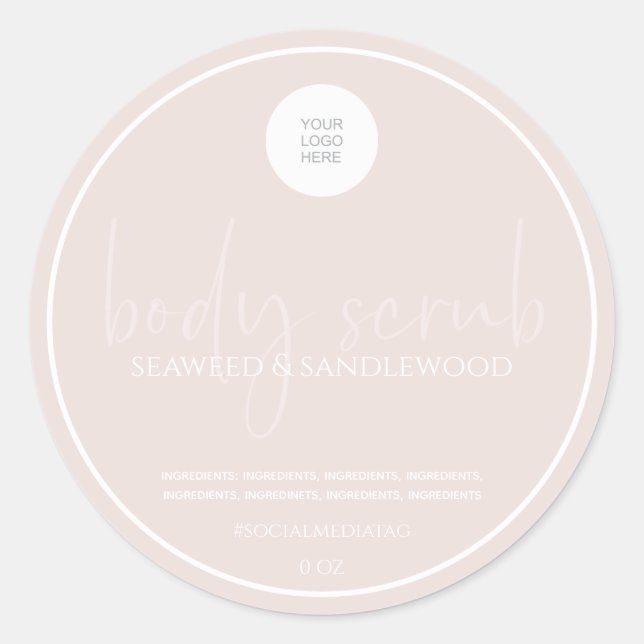 Body Scrub Label (Front)