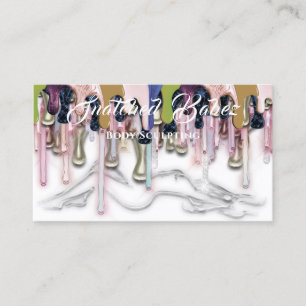 Body Sculpting Beauty Custom Logo Massage Drips Bu Business Card