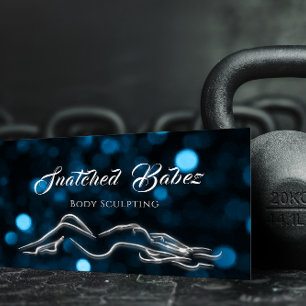 Body Sculpting Beauty Gold Logo Massage Studio  Business Card