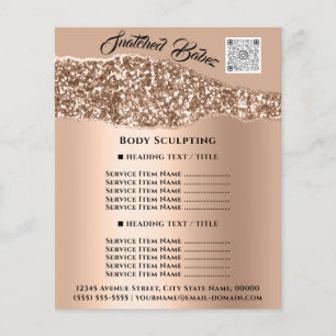 Body Sculpting Beauty Hair Salon QR LOGO Promotion Flyer