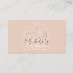 Body sculpting contouring spa aesthetician tan business card