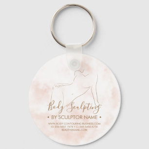 Body sculpting contouring spa esthetician key ring