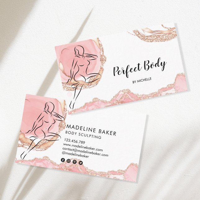 Body Sculpting  Contouring  Waist Trainer Business Card (Creator Uploaded)