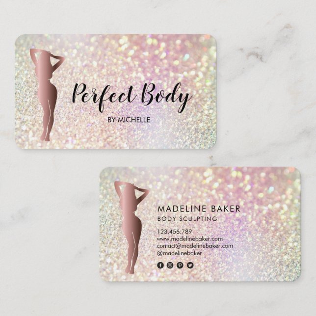 Body Sculpting Fitness Linergie Waist Trainer Busi Business Card (Front/Back)