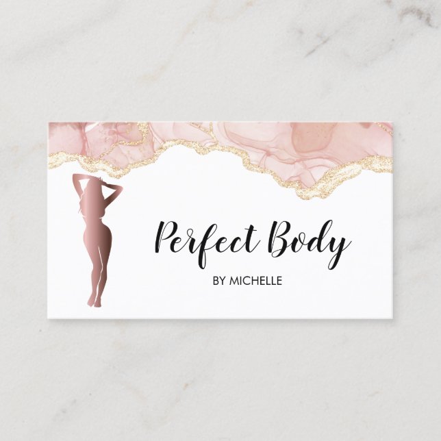 Body Sculpting Fitness Linergie Waist Trainer Busi Business Card (Front)