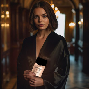 Body Sculpting Logo Gold SPA Rose Black Business Business Card