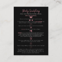 Body Sculpting Pre and Post Treatment Information
