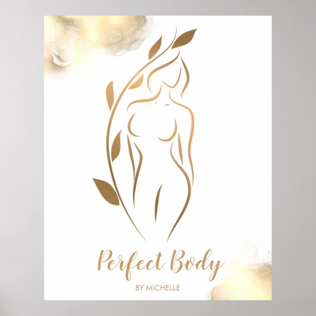 Body Sculpting Wellness Cosmetics Beauty Spa Busin Poster (Front)