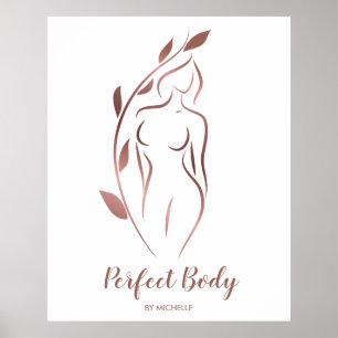 Body Sculpting Wellness Cosmetics Beauty Spa Busin Poster