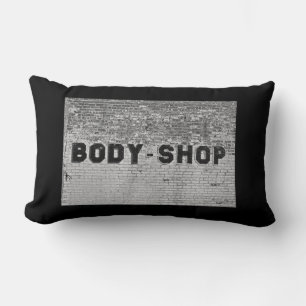 Body Shop on Black Lumbar Cushion