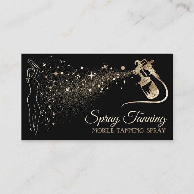 Body Tan Spray Business Card (Front)