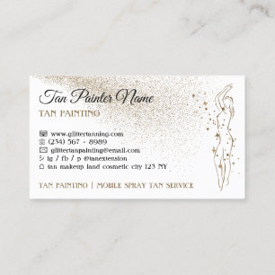Body Tan Spray Gold Business Card