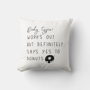 Body Type Doughnuts Cushion