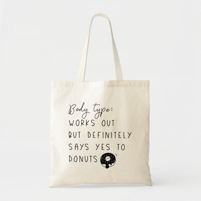 Body Type Doughnuts Tote Bag (Front)