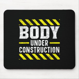 Body Under Construction Bodybuilding Workout Bodyb Mouse Pad