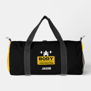 Body Under Construction Custom Name Duffle Bag