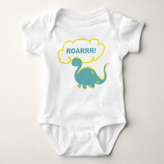 Body with dinosaur baby bodysuit
