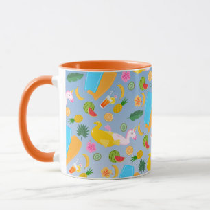 Bodyboard boy fun beach birthday party mug
