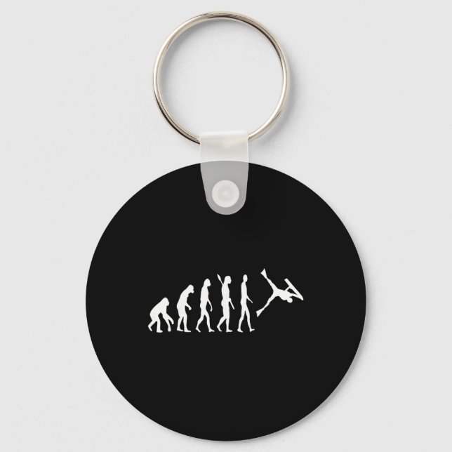 Bodyboarder Evolution Bodyboarding Surfing Watersp Key Ring (Front)