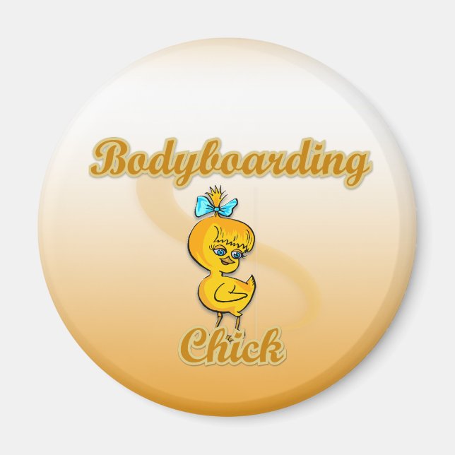 Bodyboarding Chick Magnet (Front)