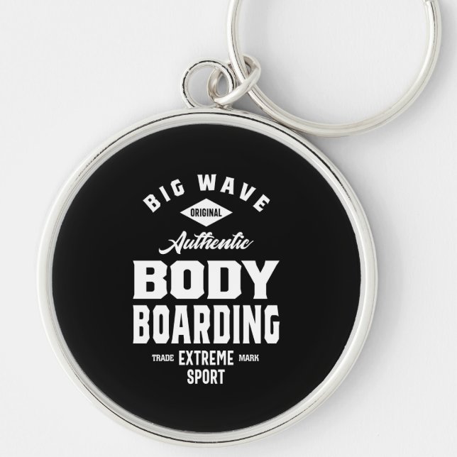 Bodyboarding Extreme Sport Key Ring (Front)