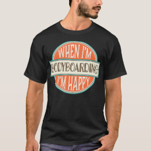 Bodyboarding Summer Beach Fun Vintage Gift T-Shirt
