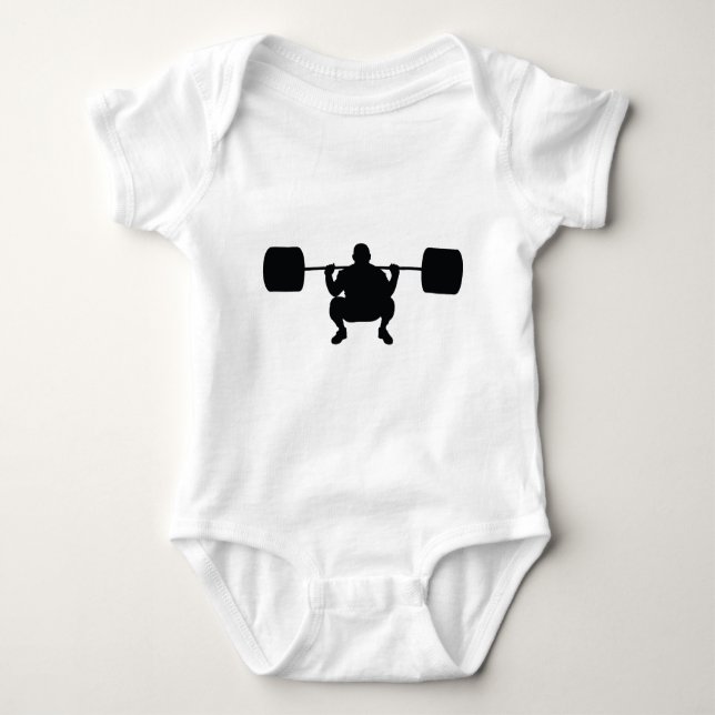 Bodybuilder Baby Bodysuit (Front)
