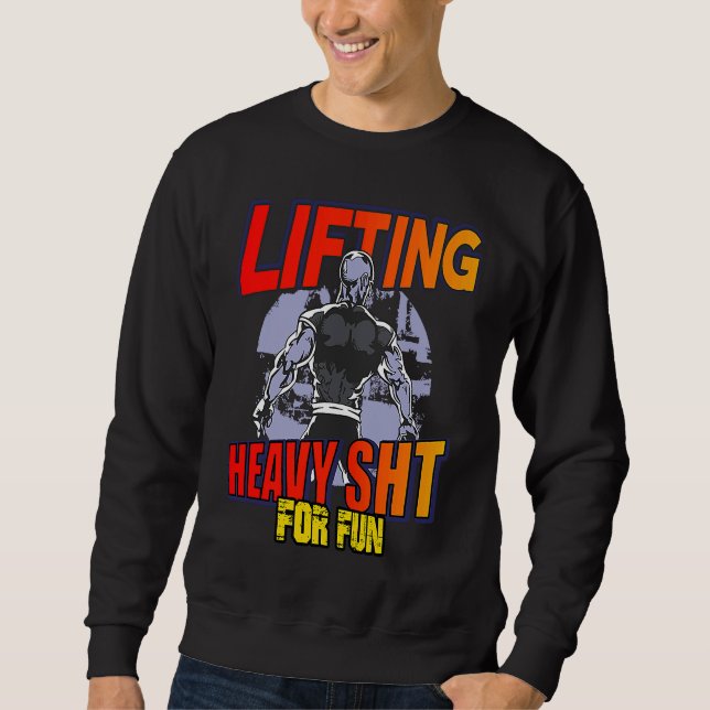 Bodybuilder deadlift and squat  workout hoodie (Front)